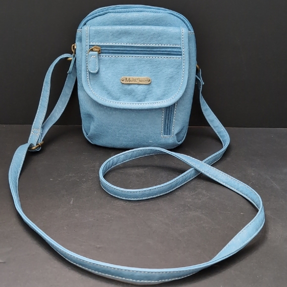 Multi-Sac Blue Women's Small  Crossbody Bag. - Picture 1 of 15
